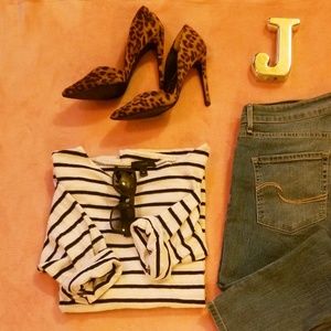 Oversized J. Crew Stripped Sweater